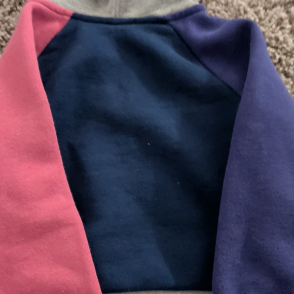 6/$35 Crayola Kids Hoodie with Rainbow Design - Navy, Pink, and Gray - Picture 4 of 4